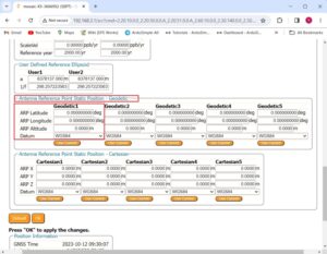 how to configure simpleRTK3B as static base station Septentrio6