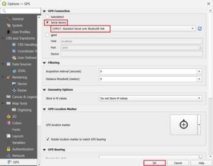 How to connect ArduSimple product to QGIS for real time position19