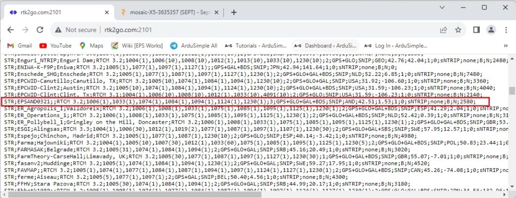 share basestation to RTK2go via 3bshield